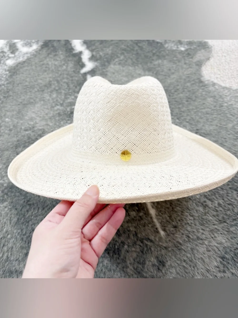 NWT GIGI PIP CARA LOREN PENCIL BRIM STRAW S/M 57 - Picture 6 of 13